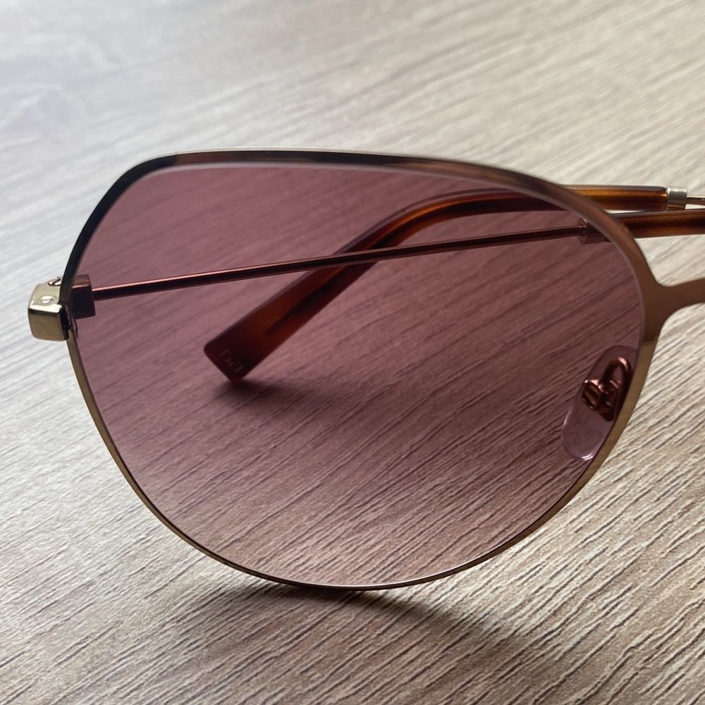 Givenchy Brown Burgundy Geometric Sunglasses - Picture 7 of 10